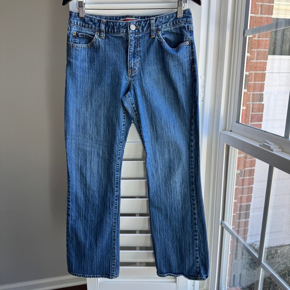 Vintage GAP Jeans Womens 10 Blue Curvy Low Rise Ankle Classic Americana